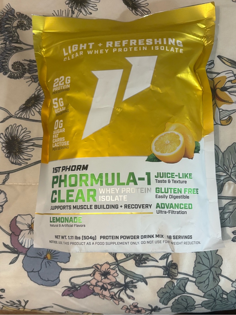 1st Phorm Phormula-1 Clear Whey Protein Isolate – Lemonade